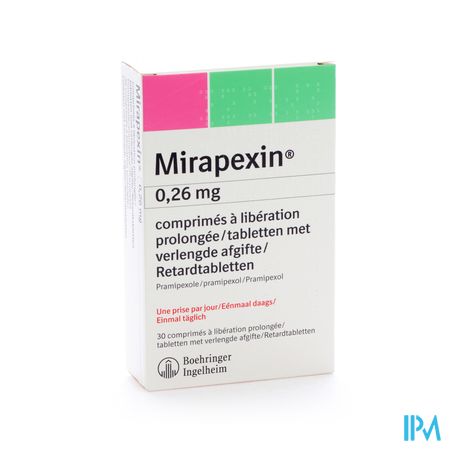 Mirapexin Pr 0,26mg Comp Liberation Prolongee 30