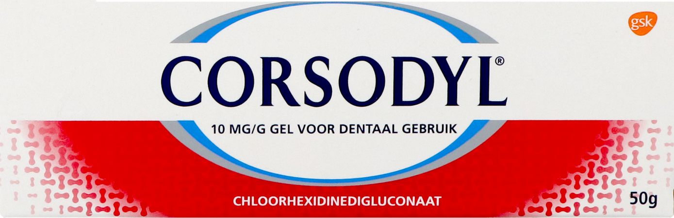 Corsodyl 10mg/g Tandgel Tube 50g 2