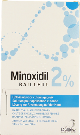 Minoxidil Biorga 2% Opl Cutaan Koffer Fl 3x60ml 5