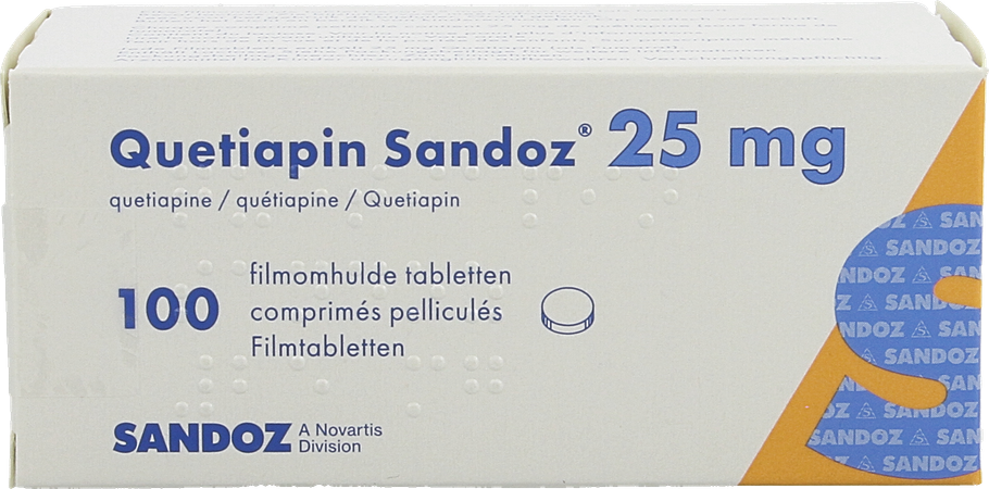 Quetiapin Sandoz 25mg Filmomh Tabl 100 X 25mg 3