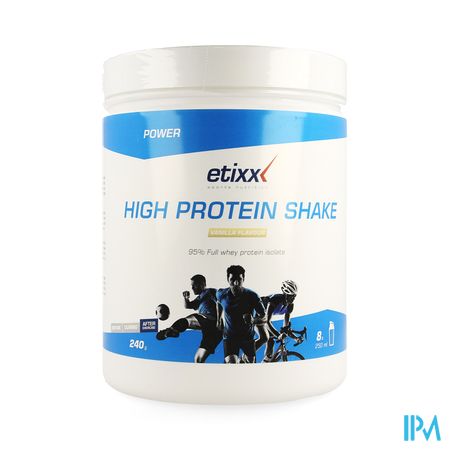 Etixx High Protein Shake Vanilla Pdr 240g 2