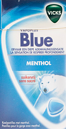 Vicks Past Blauw Z/suiker 40g Box 3