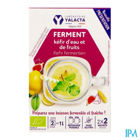 Yalacta Kefir Fermenten Water & Fruit Zakje 4 1
