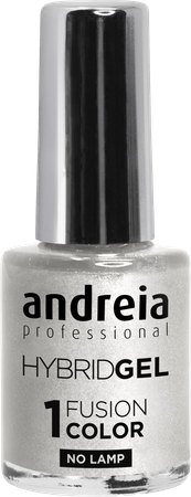 Andreia Vao Gel H85 Witte Glitter Zilv.glans10,5ml 1