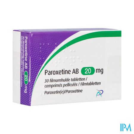 Paroxetine Ab 20mg Filmomh Tabl 30 X 20mg