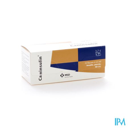 Caninsulin Insulinespuit 40iu/1ml 10x2,5ml