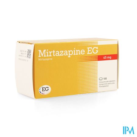 Mirtazapine EG 45Mg Tabl Pell 100X45Mg