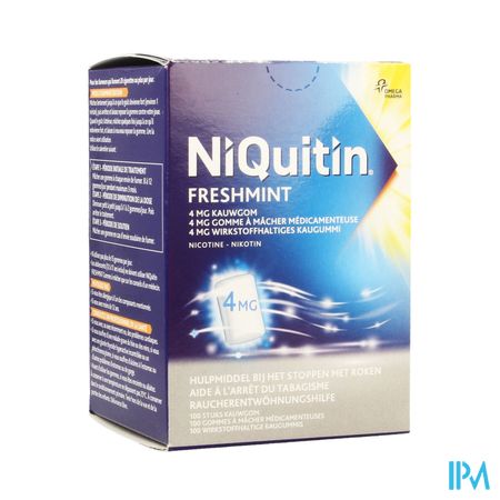Niquitin Mint 4,0mg Kauwgom 100