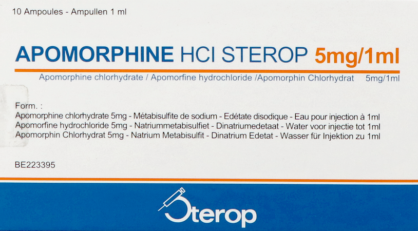 Apomorphine Hcl Amp 10x 5mg/1ml 1