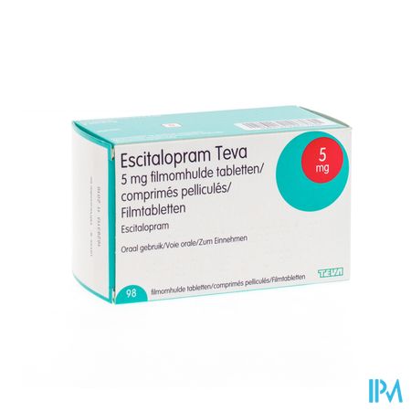 Escitalopram 5mg Teva Filmomh Tabl 98 X 5mg