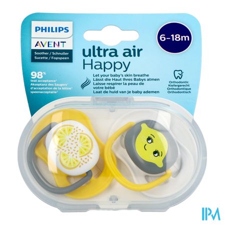 Philips Avent Fopspeen +6m Air Lemon 2 2