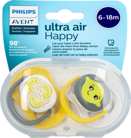 Philips Avent Fopspeen +6m Air Lemon 2 2
