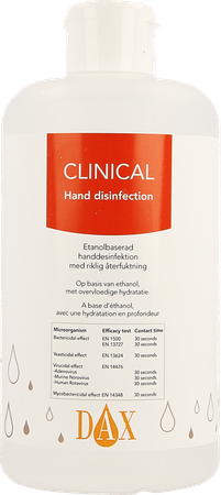 Dax Clinical Handontsmetting Knijpfles 500ml 1