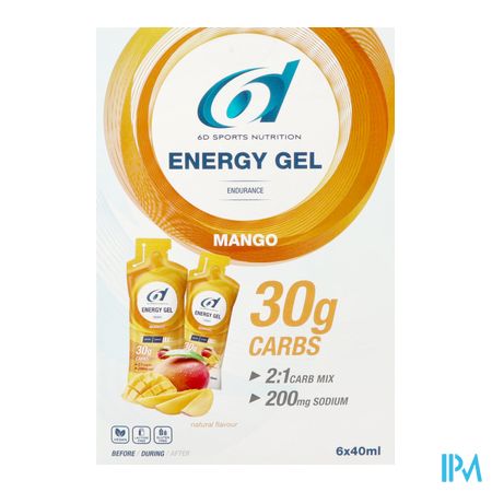 6d Sixd Energy Gel Mango 6x40ml 3