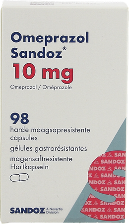 Omeprazol Sandoz Caps Enter 98 X 10mg 3