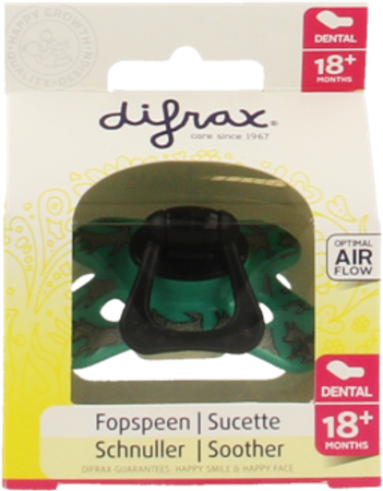 Difrax Fopspeen Sil Dental Xtr Sterk Boy 18m+ 342 7