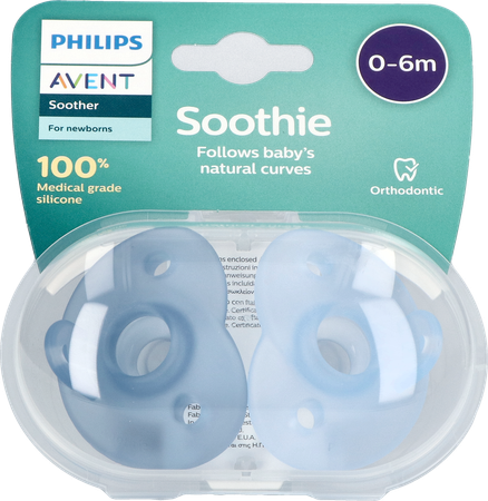 Philips Avent Fopspeen +0m Soothie Boy 2 1