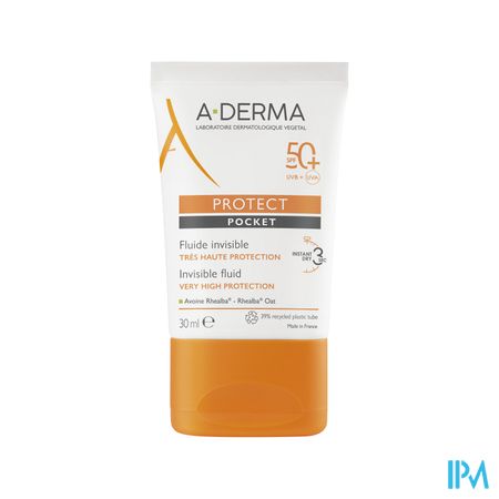 Aderma Protect Pocket Fluide Onzichtb. Spf50+ 30ml 3