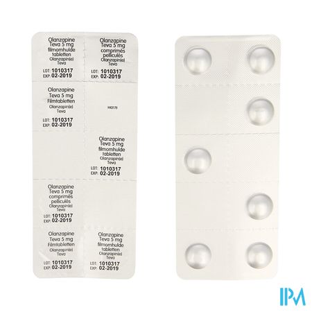 Olanzapine Teva 5mg Filmom Tabl 98 X 5mg 3