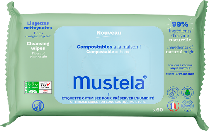 Mustela Lingettes Nettoyantes Parfumees 60 2