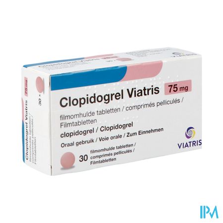 Clopidogrel Viatris 75mg Comp Pell 30