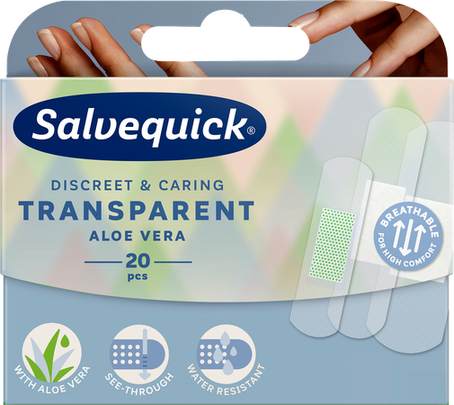 Salvequick Transparente Pleisters Aloe Vera 20 1