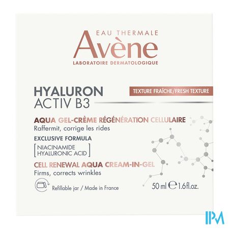 Avene Hyaluron Activ B3 Aqua Gel-cr Celvern. 50ml