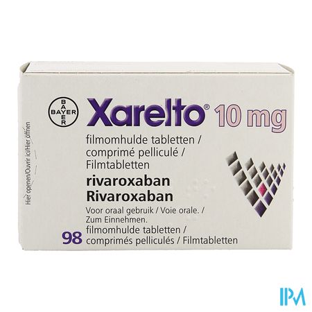 Xarelto 10mg Comp Pell 98 X 10mg 1