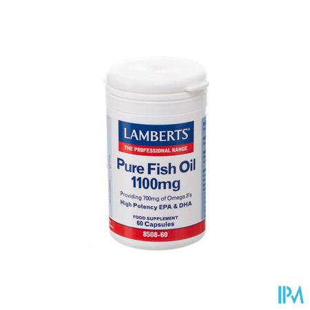 Lamberts Huile Poisson Pur 1100mg Caps 60