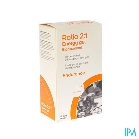 Trisportpharma Ratio 2:1 Energygel Blackcur.10x50g 1