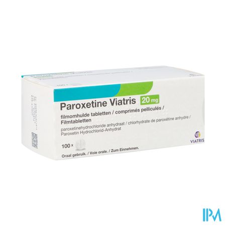 Paroxetine Viatris 20mg Comp 100 Blister