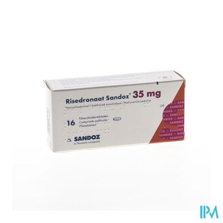 Risedronaat Sandoz 35mg Filmomh Tabl 16 X 35mg