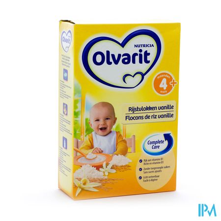 Olvarit Rijstvlokken Vanille Nf 225g