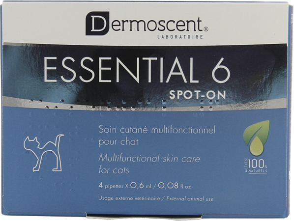 Essential 6 Spot-on Kat Pipet 4x0,6ml 1