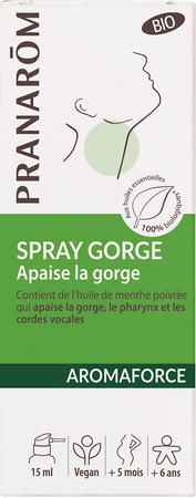 Pranarom Aromaforce Bio Spray Gorge Apaisant 15ml 1