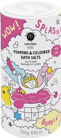 Nailmatic Kids Schuimend Gekleurd Badzout Roze250g 1