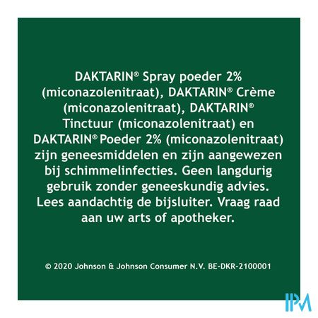 Daktarin Pulv Derm 1 X 20g 2%
