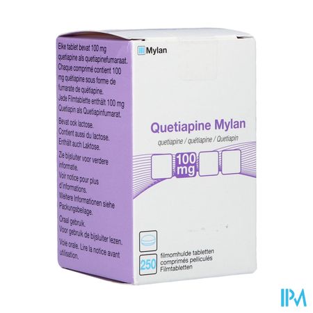 Quetiapine Mylan 100mg Filmomh Tabl 250 Fl Hdpe