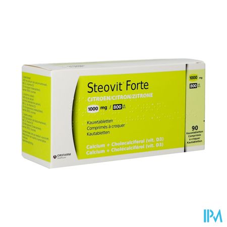 Steovit Forte Citron 1000mg/800ui Comp Croq 90 Pip