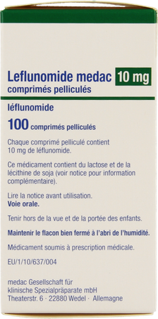 Leflunomide Medac Comp Pell 100 X 10mg 2
