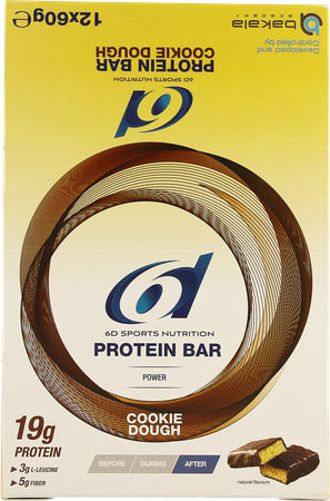 6d Sixd Protein Bar Cookie Dough 12x60g 1