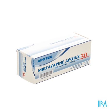 Mirtazapine Apotex 30mg Comp Orodisp 90