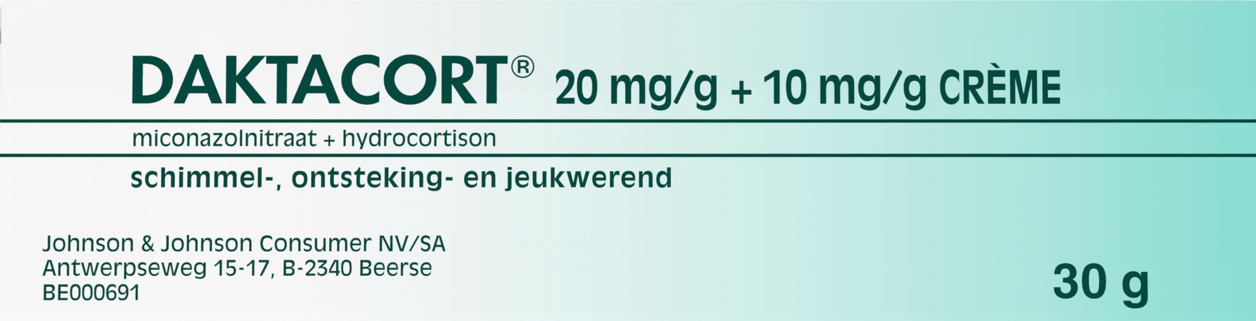 Daktacort Creme Derm 1 X 30g 1