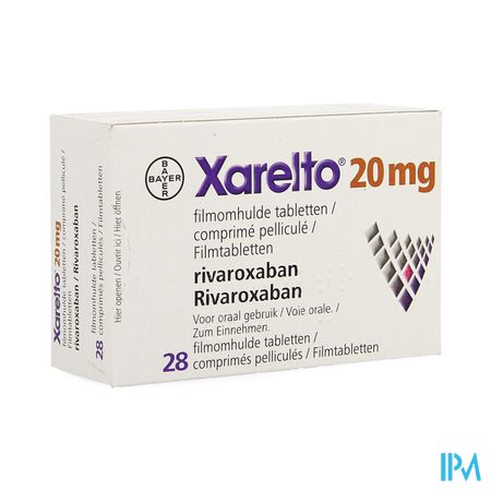 Xarelto 20mg Filmomh Tabl 28 X 20mg