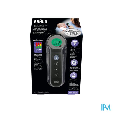 Braun Thermometre S/cont.+contact Age Precis. Noir