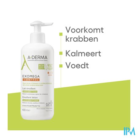 Aderma Exomega Control Melk Emolierend 400ml 8