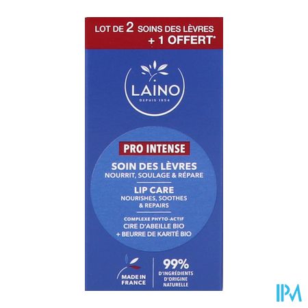 Laino Set 3 Bijenwas Lipverzorging 4g 2