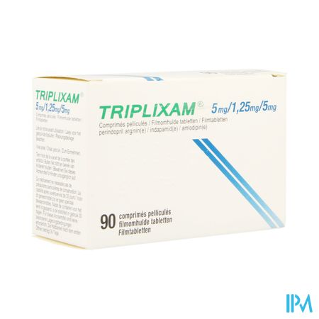 Triplixam 5mg/1,25mg/ 5mg Impex. Film.tabl 90 Pip