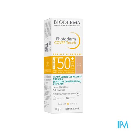 Bioderma Photoderm Cover Touch Min.spf50+ Clair40g 1