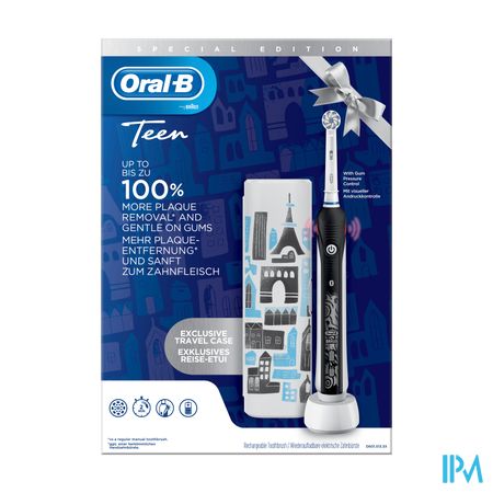 Oral-b D601 Teens Black + Travelcase Gratis